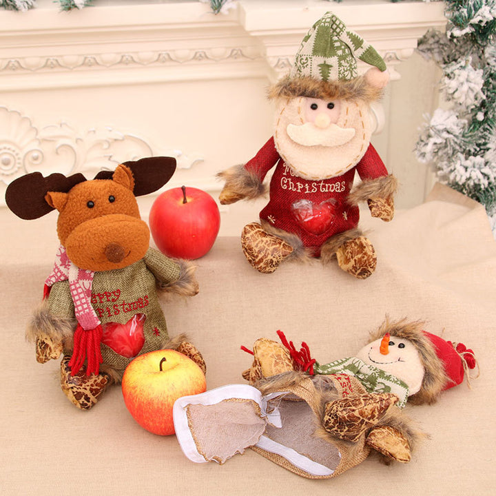 Plush Holiday Moose Figurine Bowlift