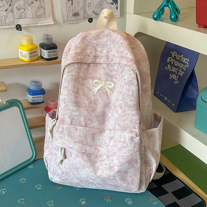 Whimsical Floral Print Casual Backpack Bowlift
