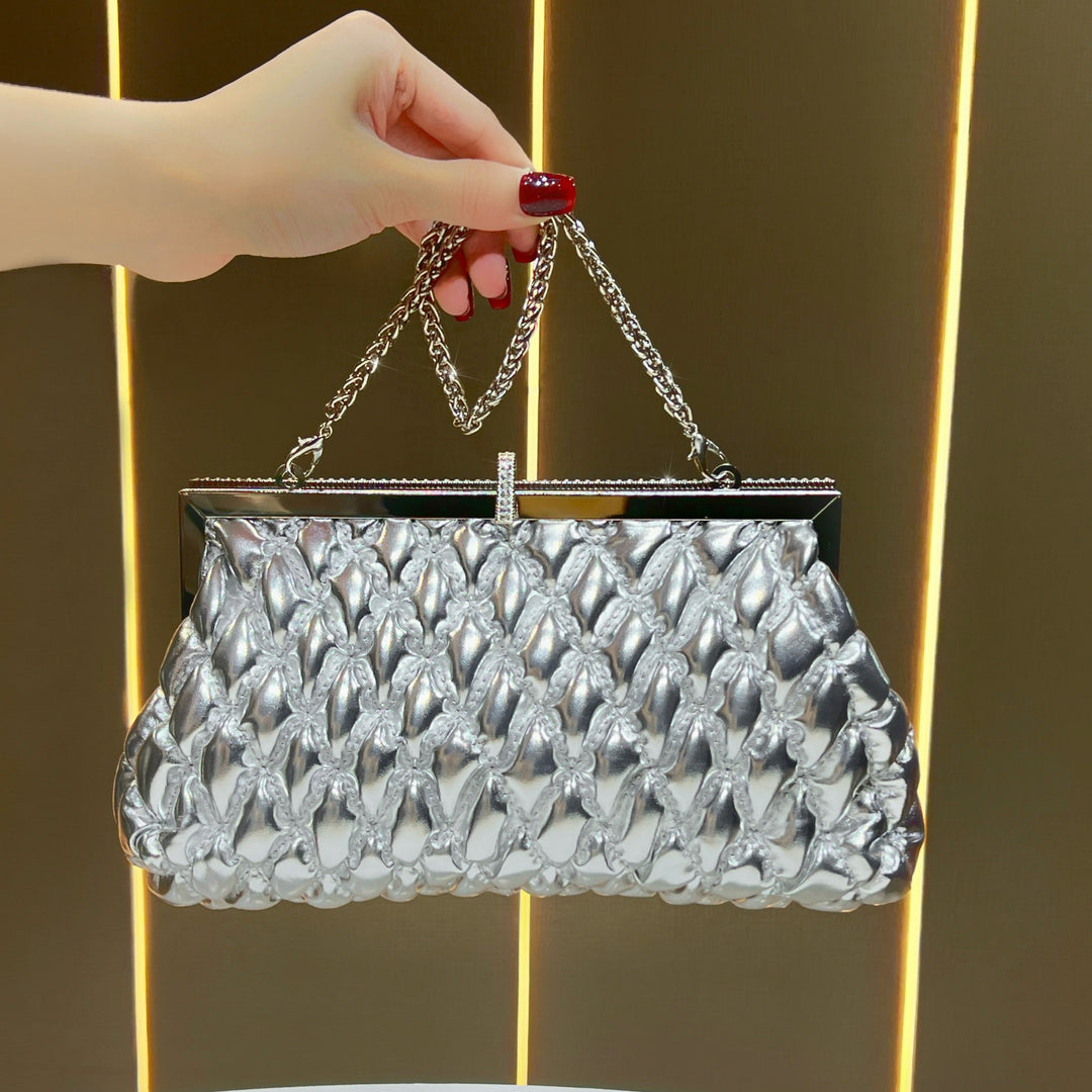 Elegant Textured Evening Handbag