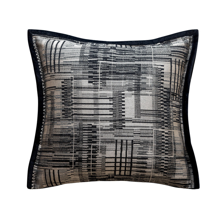 Decorative pillow in modern faux leather design