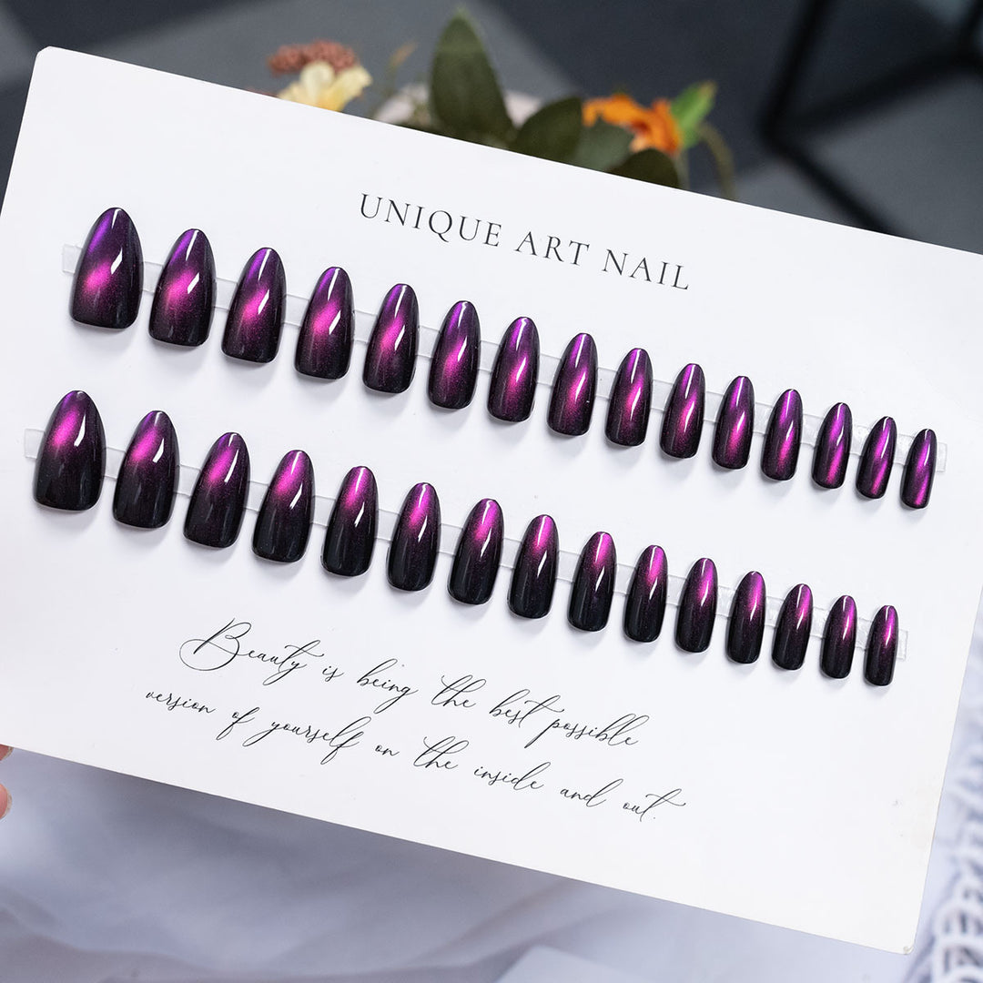 Premium Glossy Press-On Nail Set