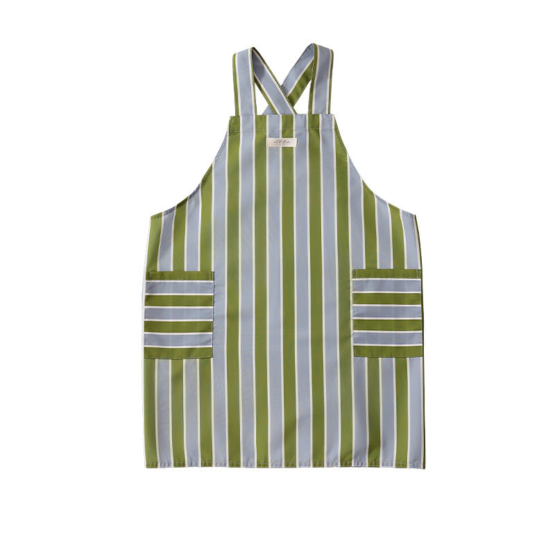 Bib apron with crossed straps and large front pockets Bowlift
