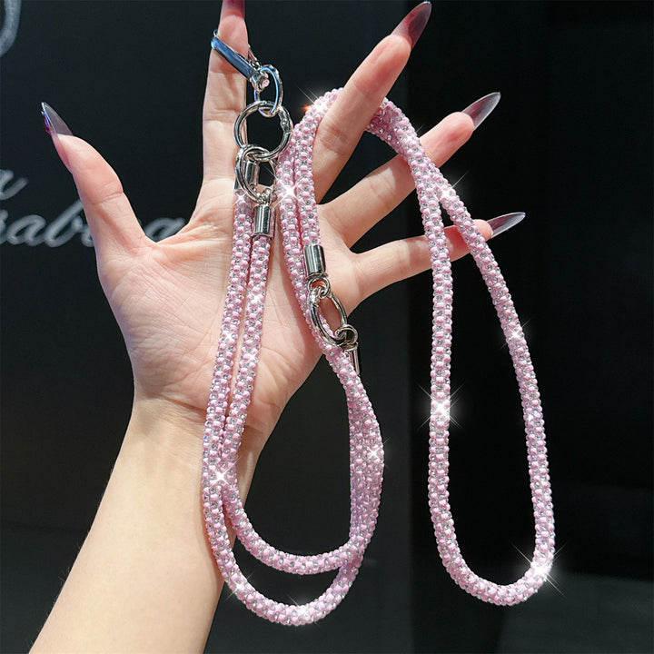 Sparkling Rhinestone Phone Strap Bowlift