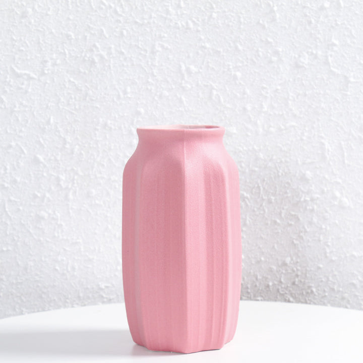 Textured Ceramic Floral Vase Bowlift