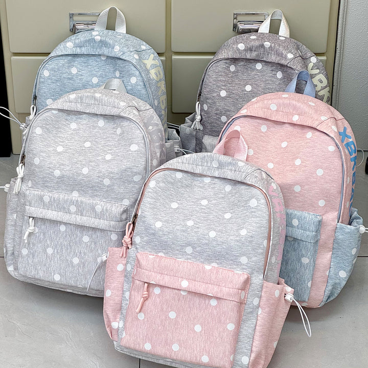 Stylish Polka Dot Patterned Backpack Bowlift 1791205639