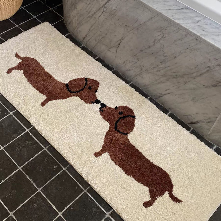 Adorable Dog-Themed Bath Mat Bowlift