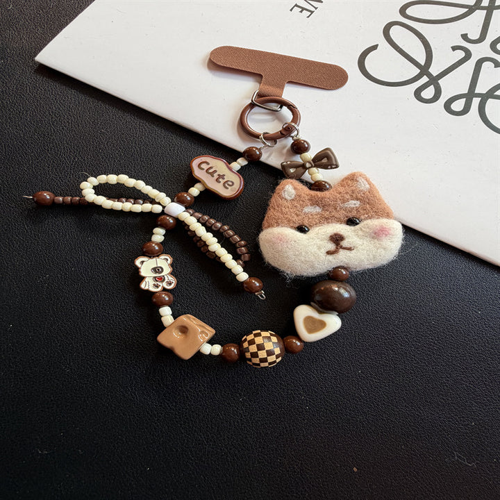 Whimsical Bear-Themed Charm Keychain Bowlift