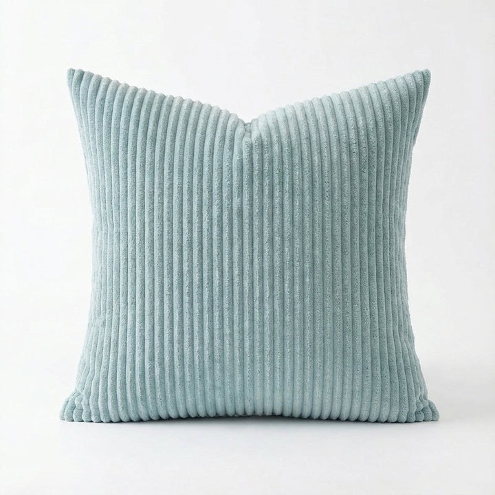 Plush Vertical Corduroy Ribbed Square Throw Pillow Cover