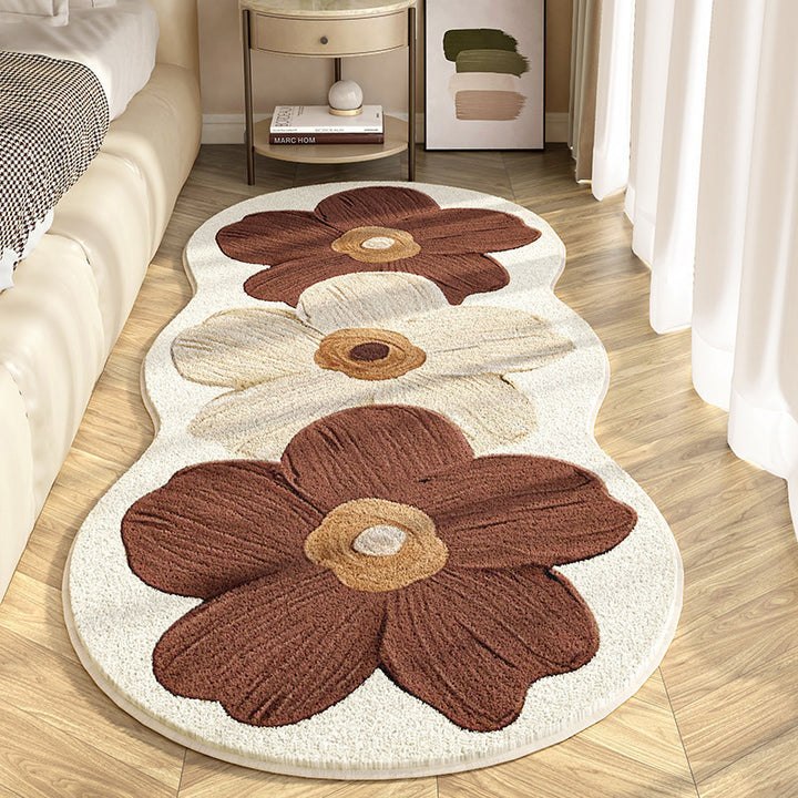 Floral Shaped Area Rug
