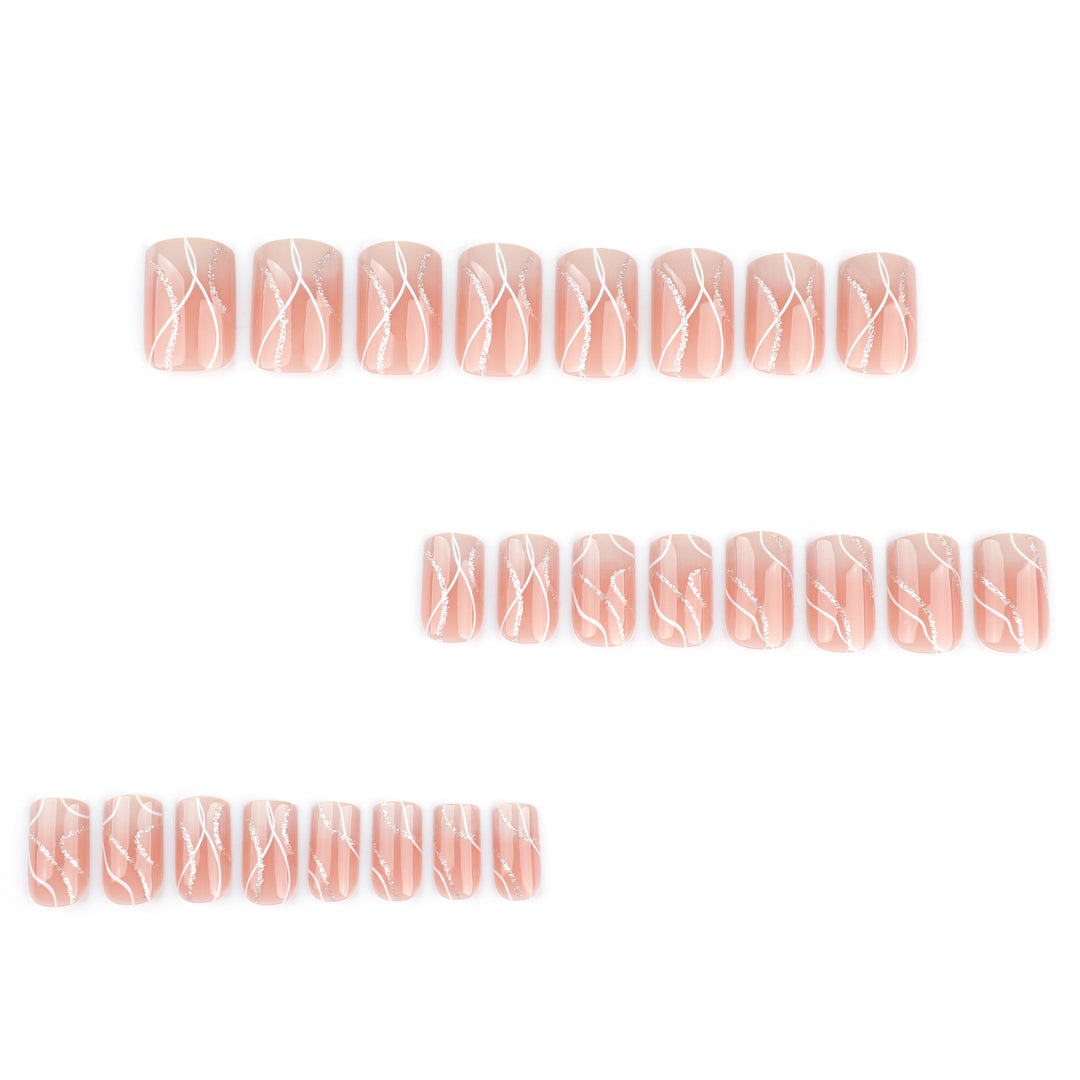 Artful artificial nails with elegant design Bowlift