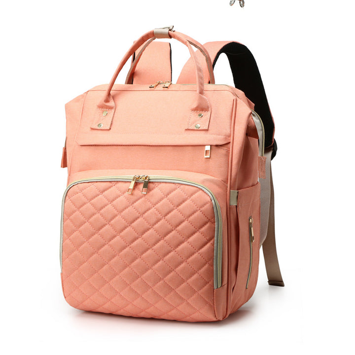 Quilted Multi-Functional Backpack Bowlift