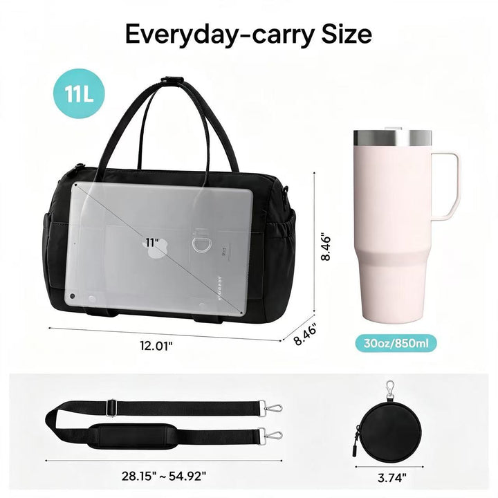 Compact Travel Duffle Bag Bowlift