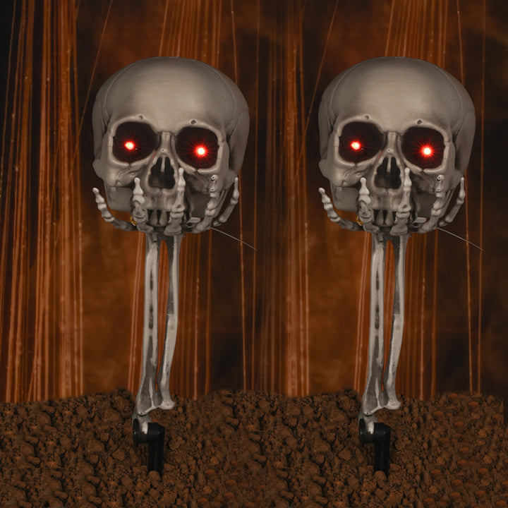 Optical Light-Up Skull Decoration Bowlift