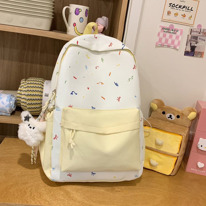 Playful Patterned Backpack Bowlift