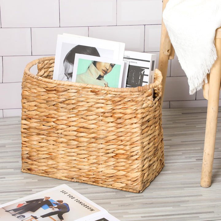 Decorative Woven Magazine Organizer Bowlift