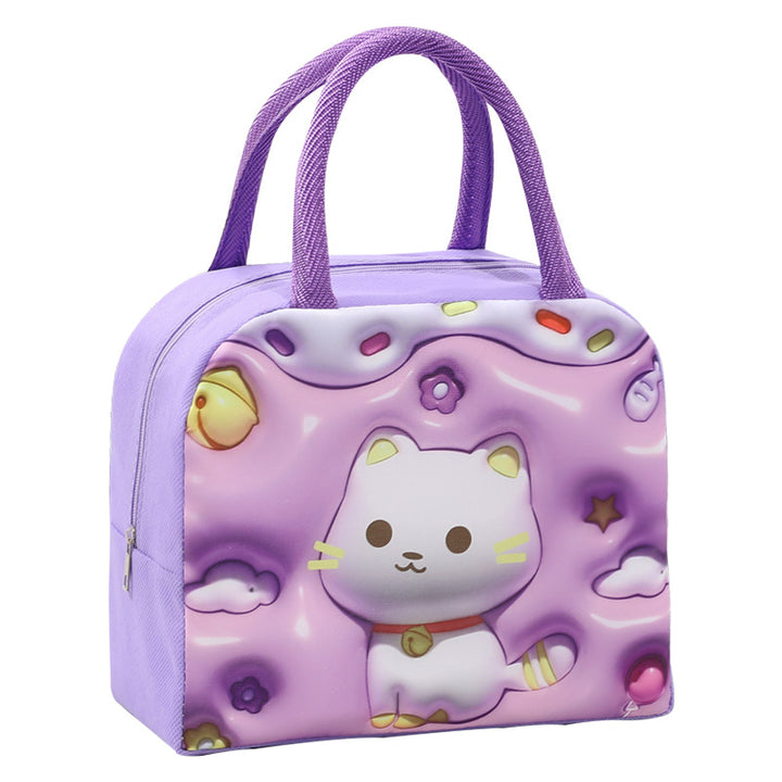 Cute Panda-Themed Insulated Lunch Bag