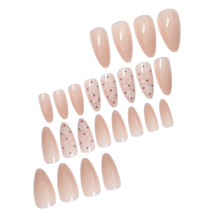 Elegant Almond-Shaped Nail Extensions