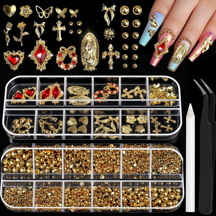Decorative Nail Art Charms Set