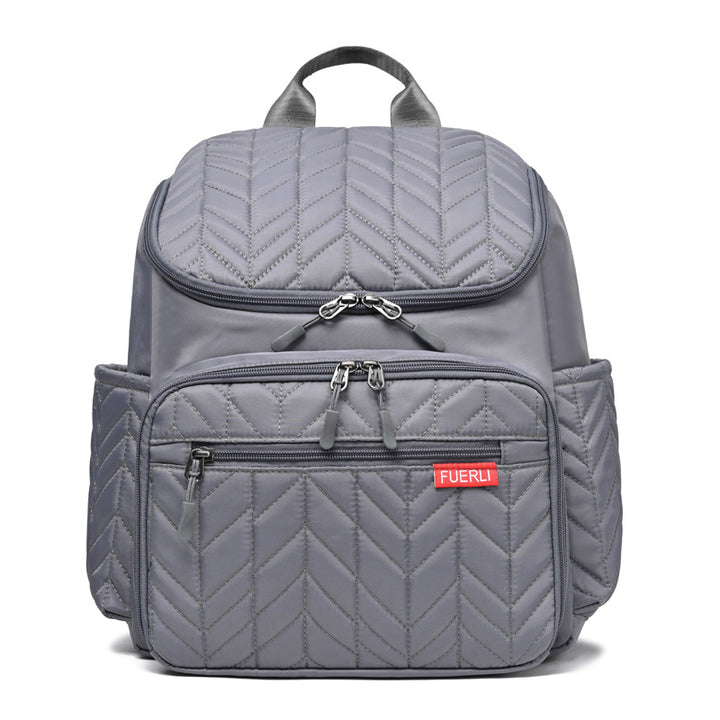 Elegant Quilted Multi-Compartment Backpack Bowlift