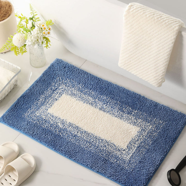 Luxurious Shaggy Bathroom Rug Bowlift