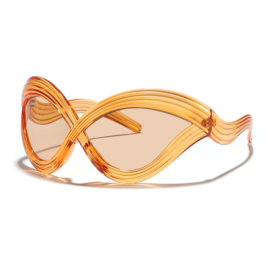 Women's fashionable sunglasses with innovative wave frame Bowlift