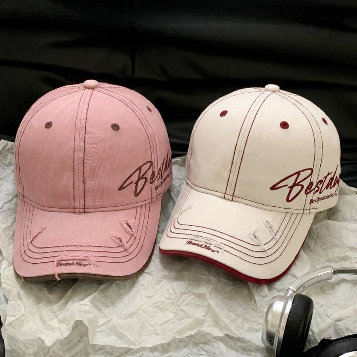 Men's Distressed Casual Cotton Baseball Cap Bowlift