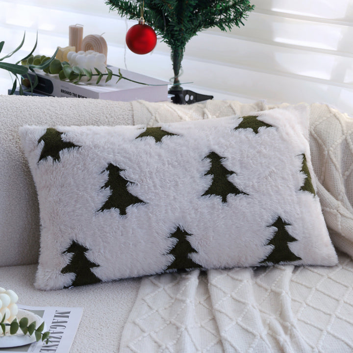 Rectangular plush home cushion with tree tufting Bowlift
