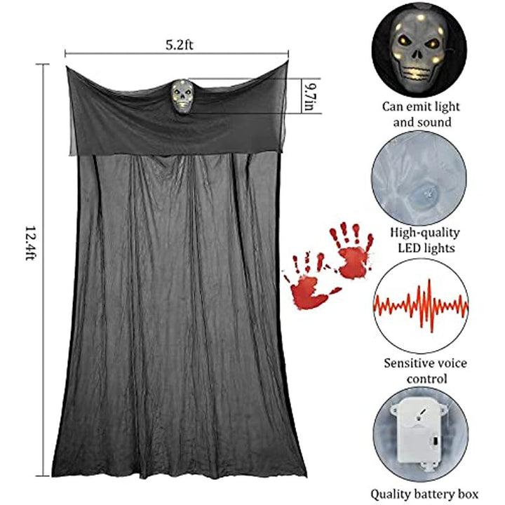 Animated Haunted Ghostly Wall Hanging Bowlift