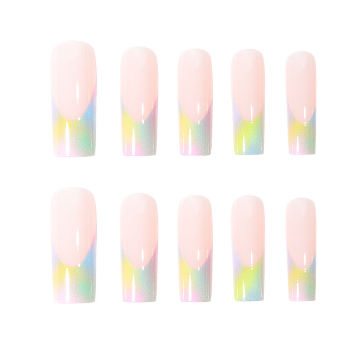 Artistic Gradient Press-On Nails Bowlift