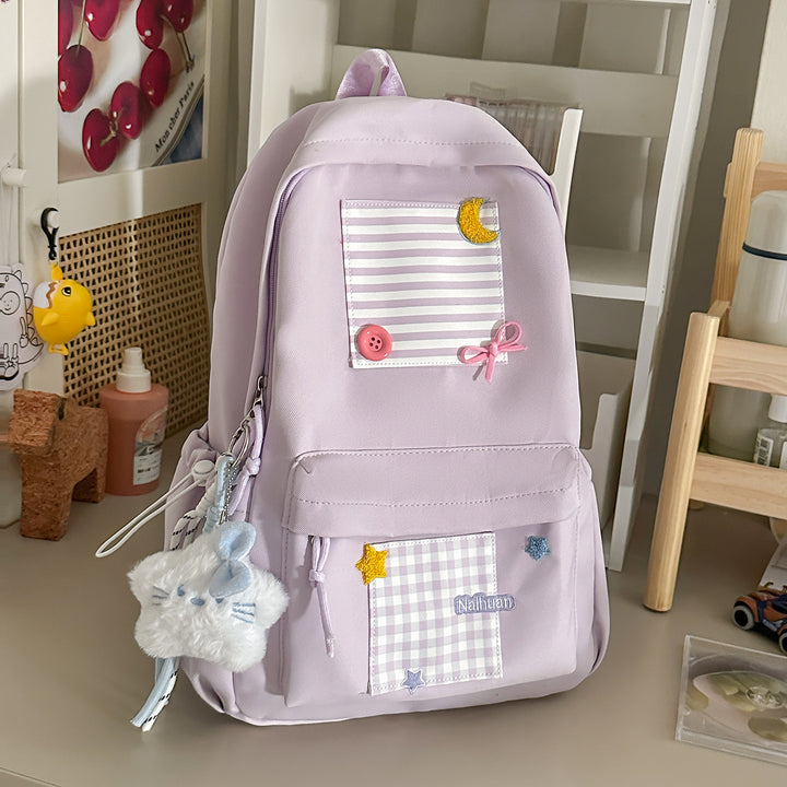 Cute Decorative School Backpack Bowlift