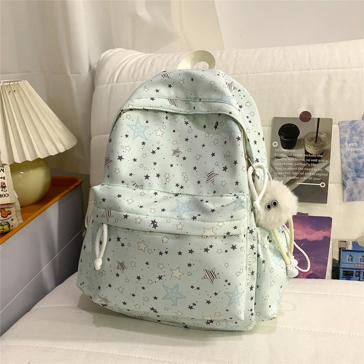Trendy Star Patterned Backpack Bowlift