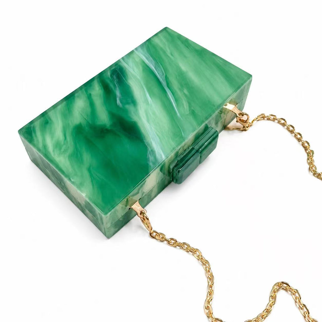 Marbled Acrylic Clutch