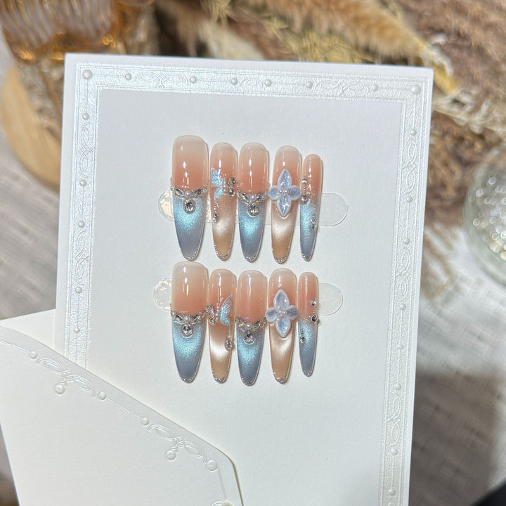 Elegant Acrylic Press-On Nail Art Set