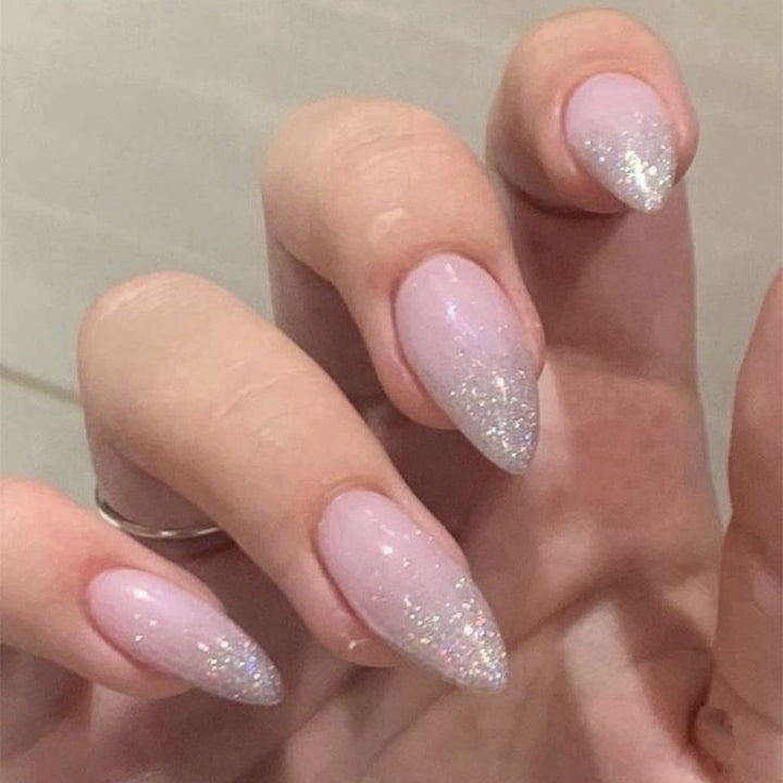 Glitter Gradient Stiletto Press-On Nails