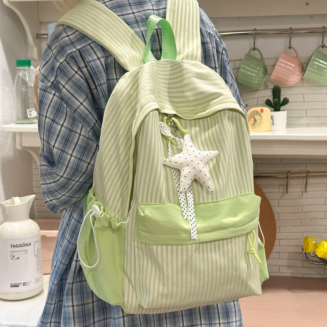 Stylish Casual Backpack with Decorative Features Bowlift