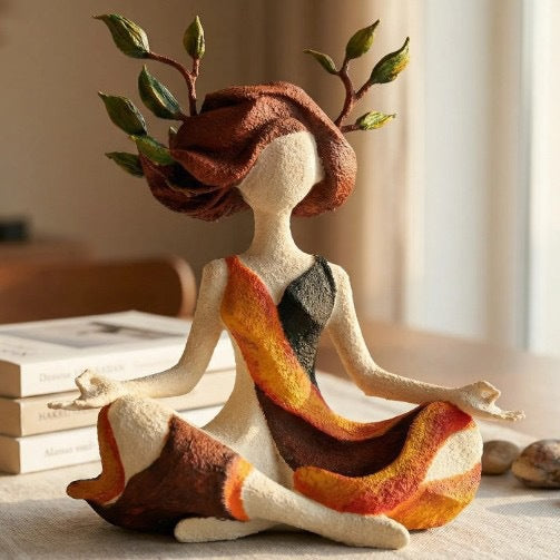 Decorative Meditation Figure Bowlift