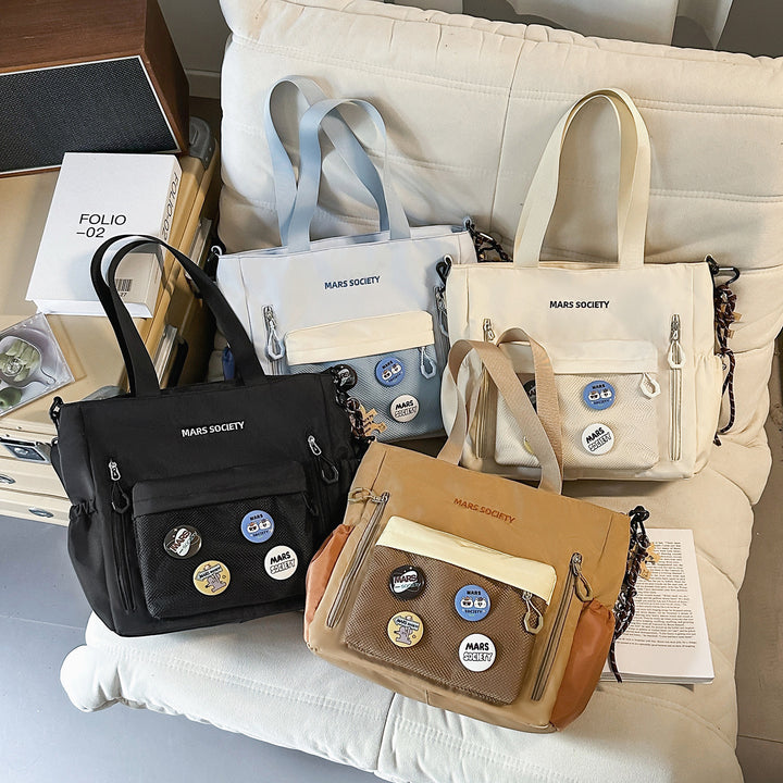 Multi-Compartment Functional Tote Bag Bowlift