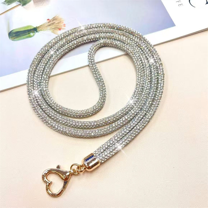 Sparkling Rhinestone Key Lanyard Bowlift