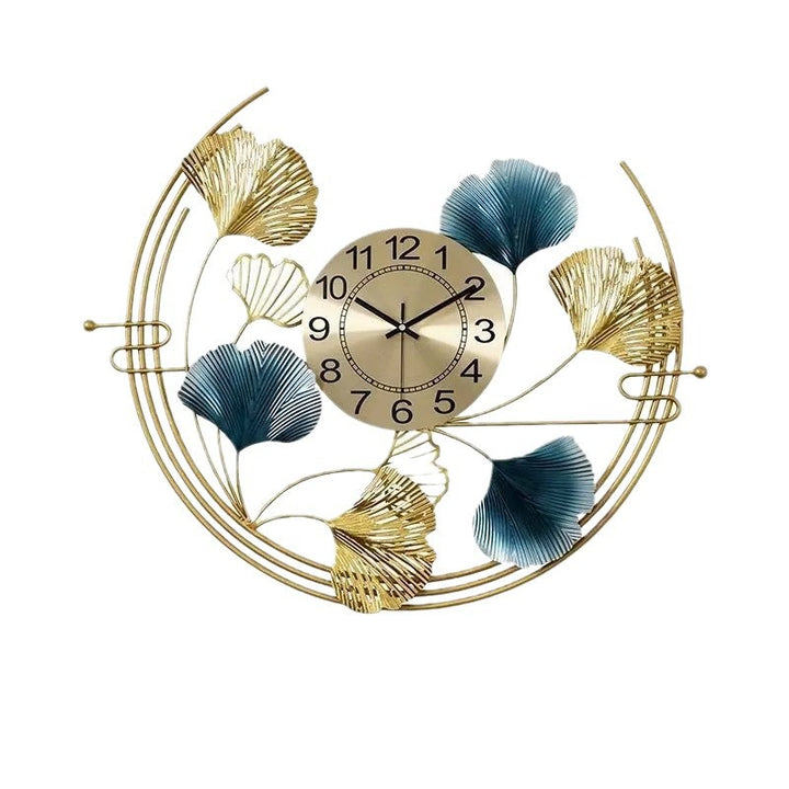 Decorative Wall Clock with Floral Design Bowlift