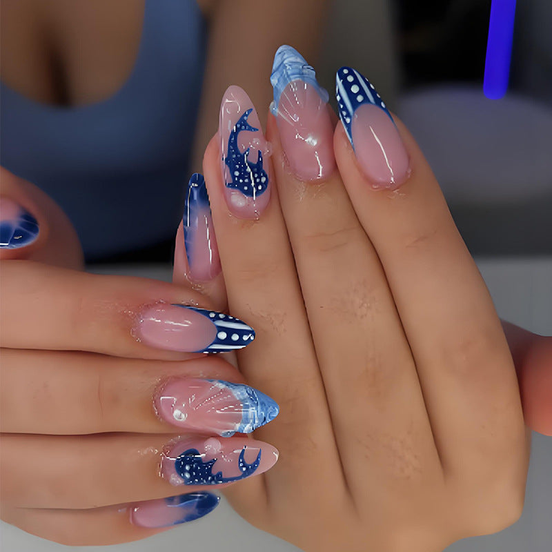 Nail art set with maritime motifs and modern designs Bowlift