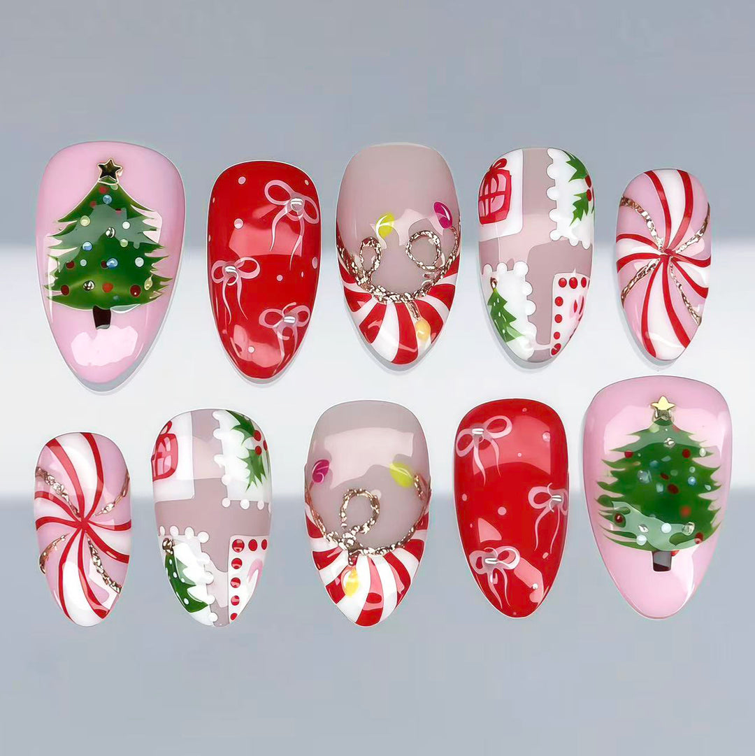 Creative Seasonal Decorative Press-On Nail Kit