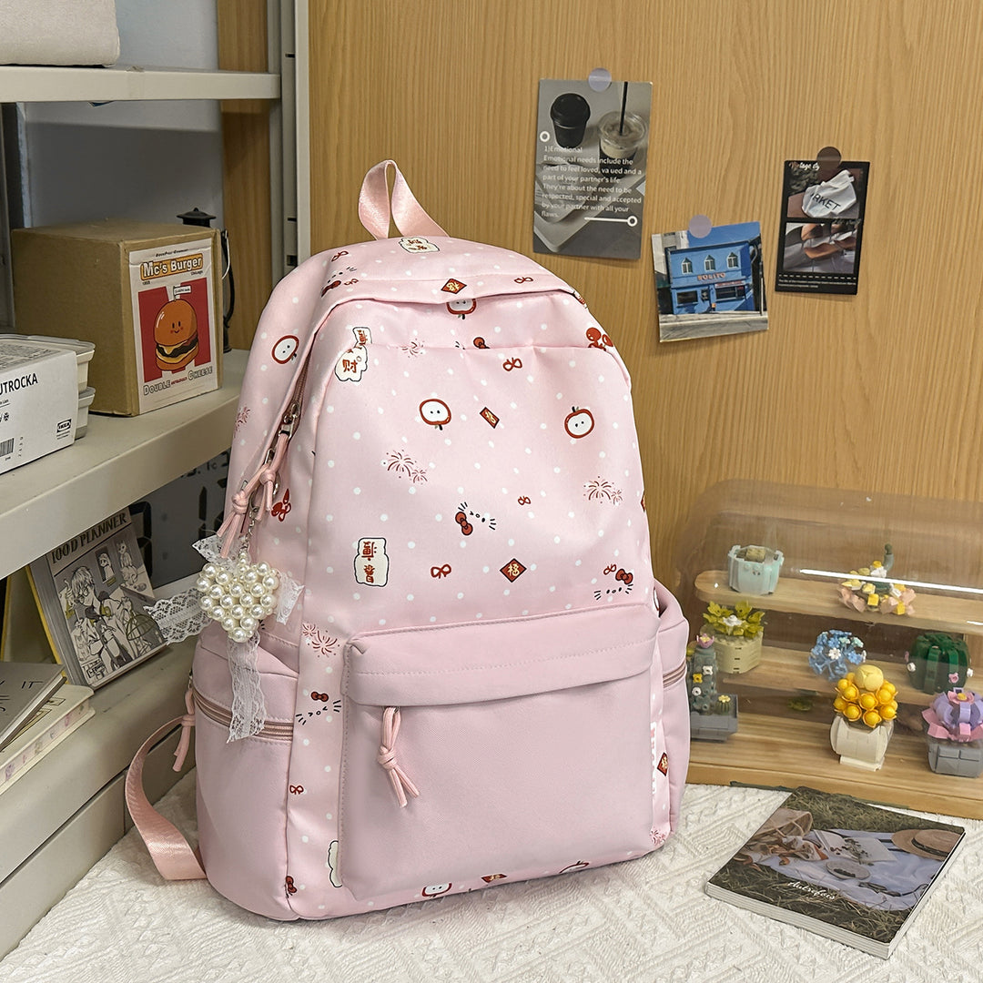 Playful Illustrated Cartoon Backpack Bowlift