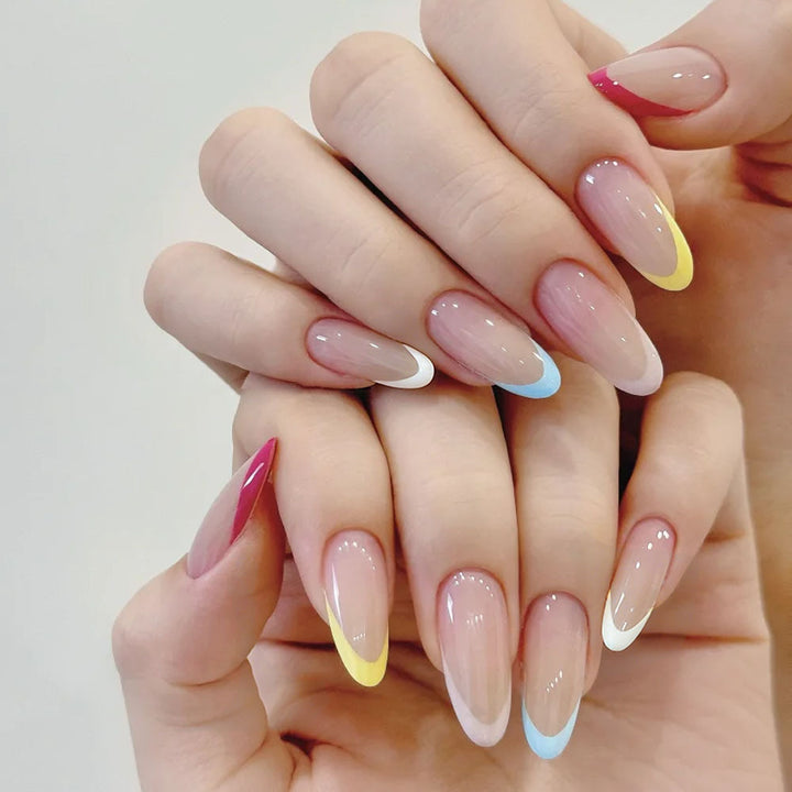 Creative nail art in stylish gradient color Bowlift