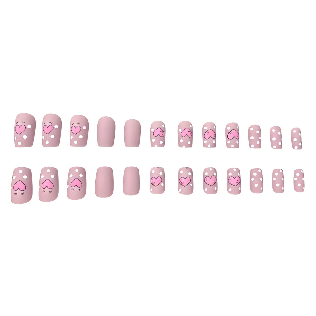 Artistic Heart-Themed Nail Art Bowlift