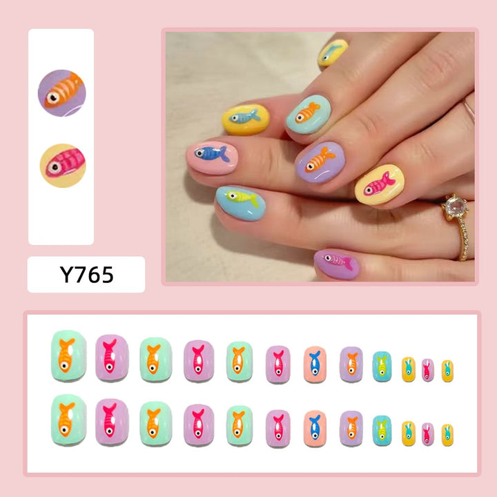 Creative Fish Design Art Nails Bowlift