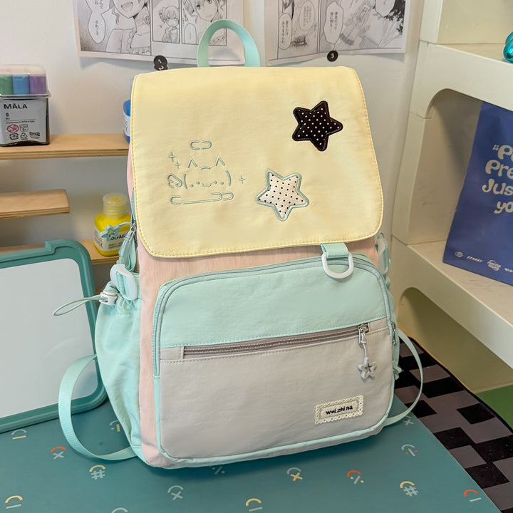 Playful Character-Themed Backpack Bowlift