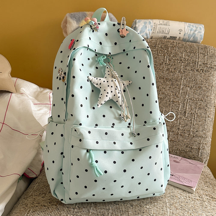 Polka Dot Lightweight Backpack Bowlift