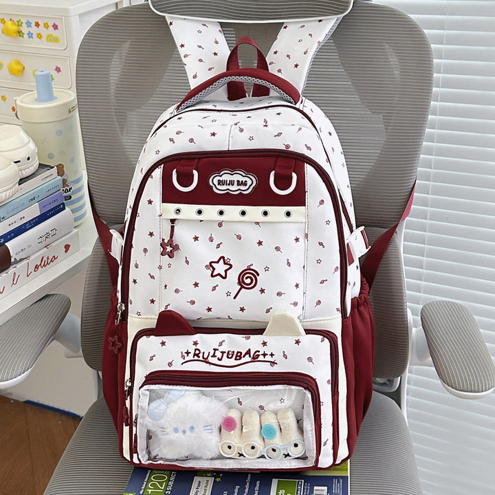 Decorative Plush Cartoon-Themed Backpack Bowlift