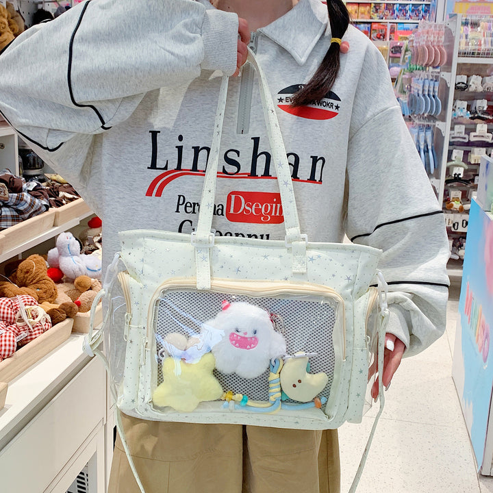 Cute Transparent Organizer Crossbody Bag Bowlift