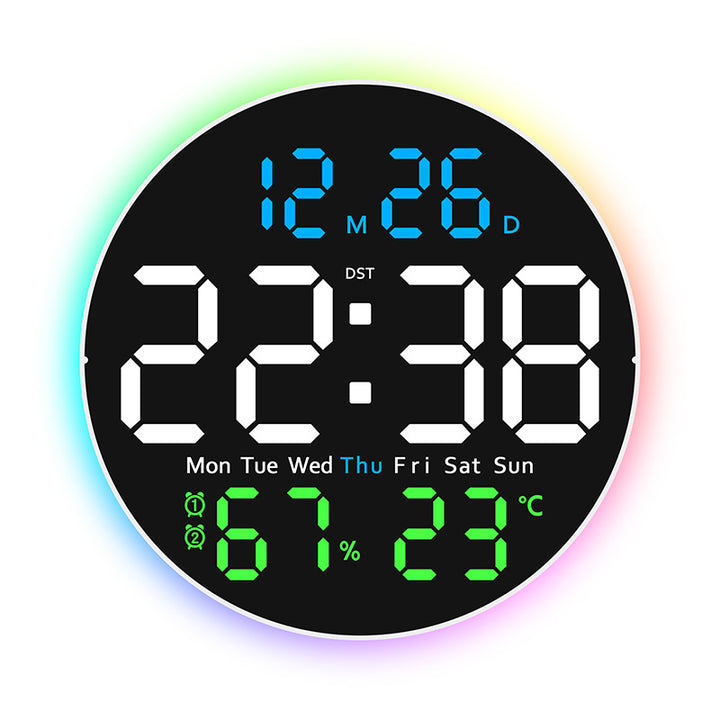 Digital LED alarm clock with hygrometer and temperature display Bowlift